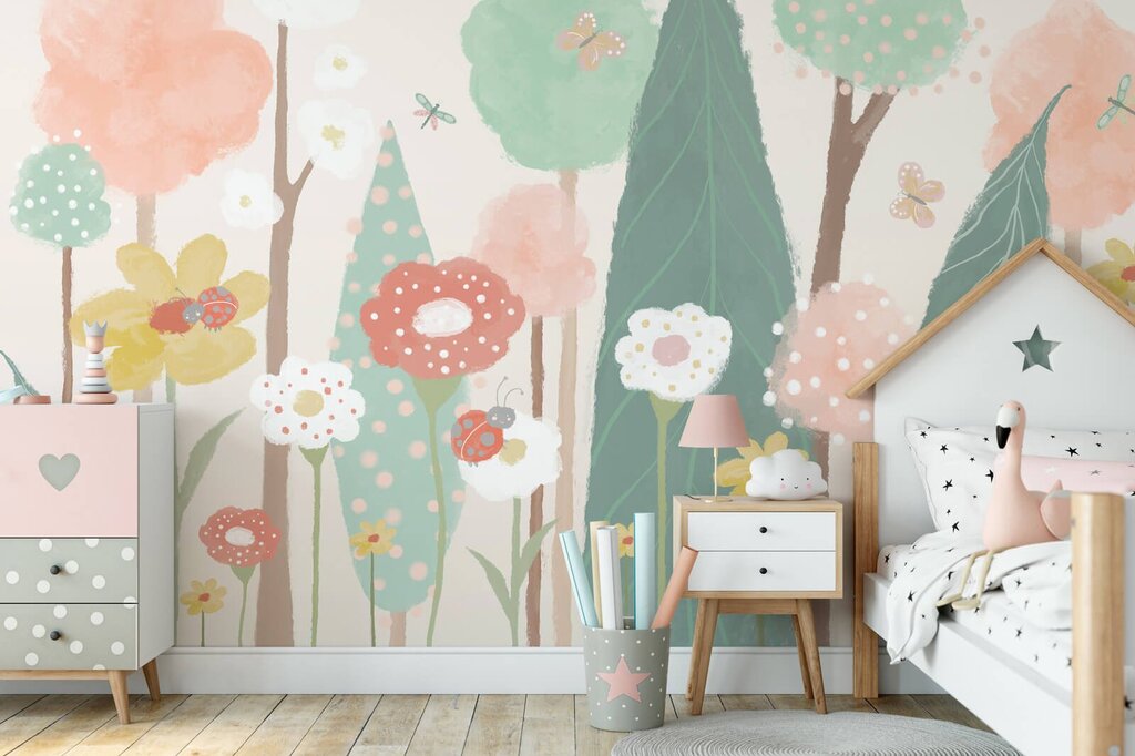 Children's wallpaper mural 21 фото