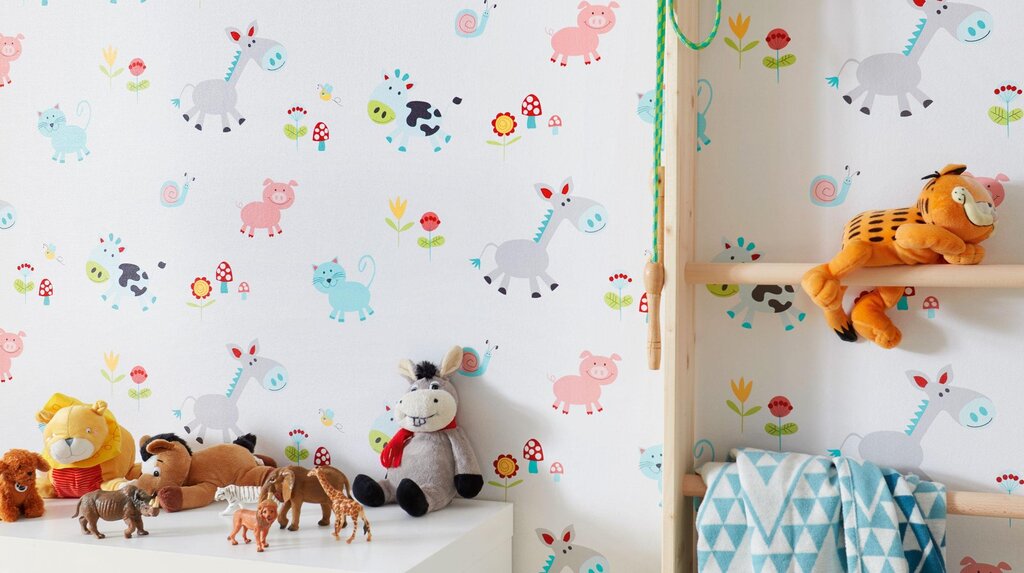 Children's wallpaper with cats