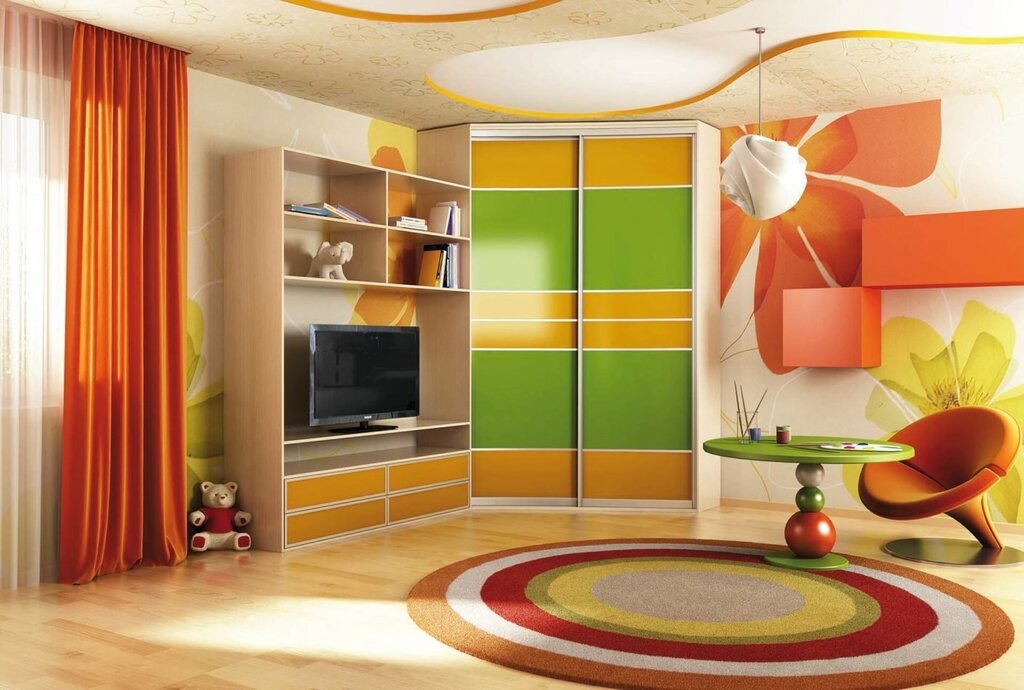 Children's corner wardrobes