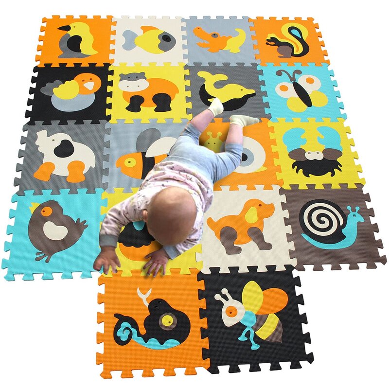 Children's puzzle rug