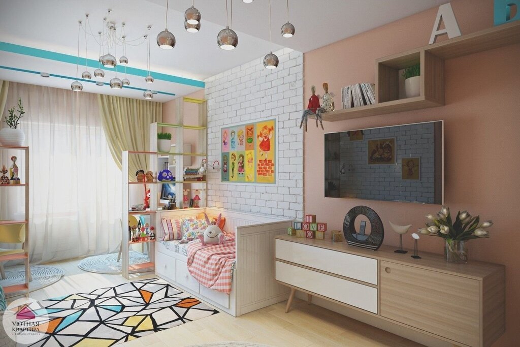 Children's corner in a one-room apartment