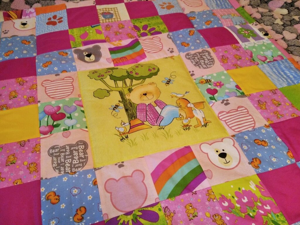 Children's patchwork quilt