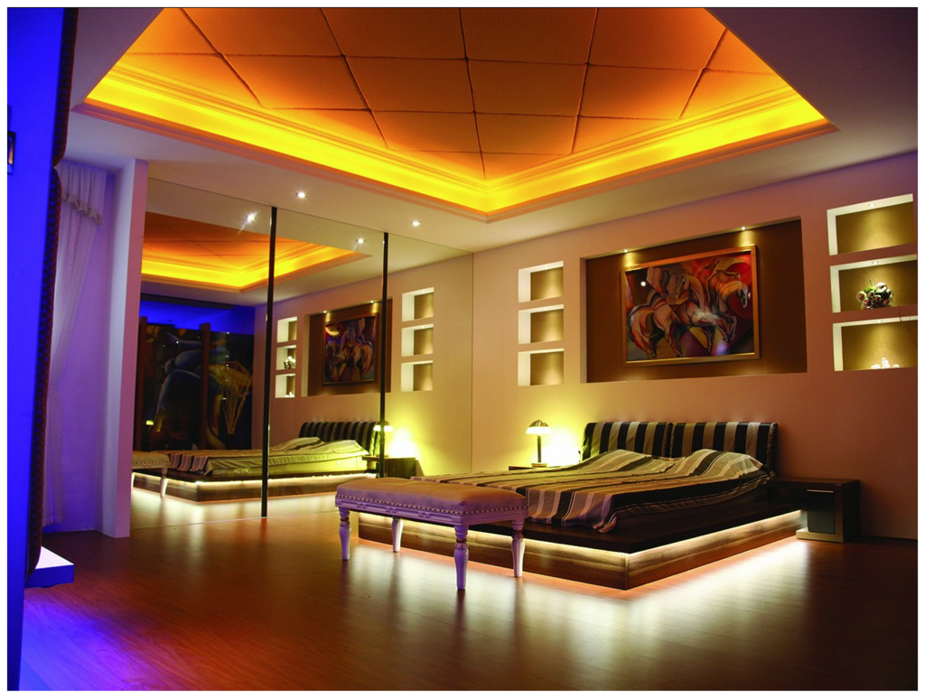 LED strip in the room 36 фото