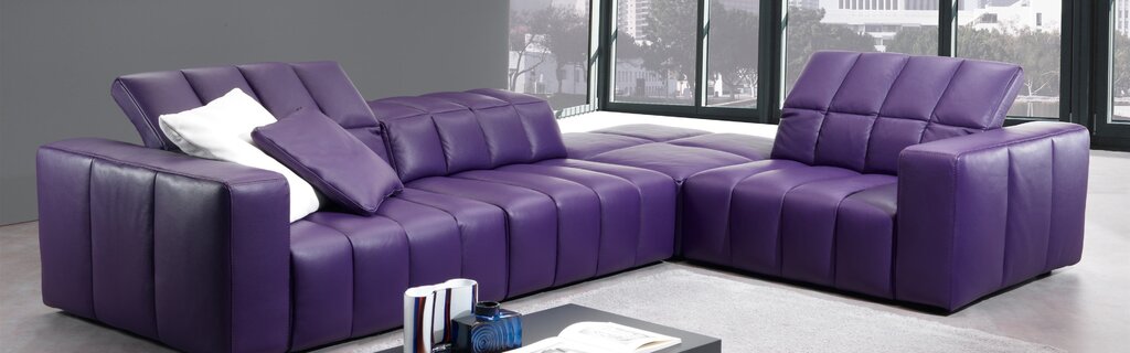 Purple sofa