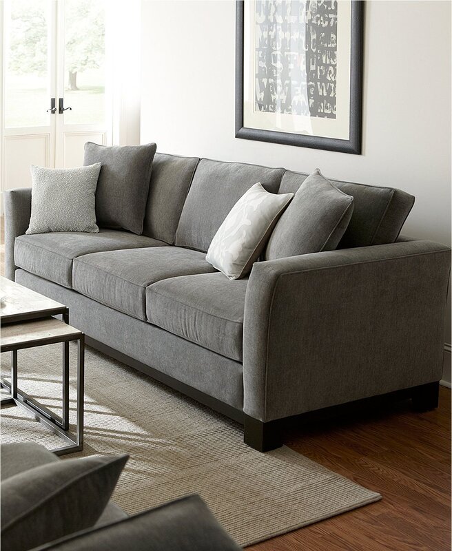 Graphite-colored sofa