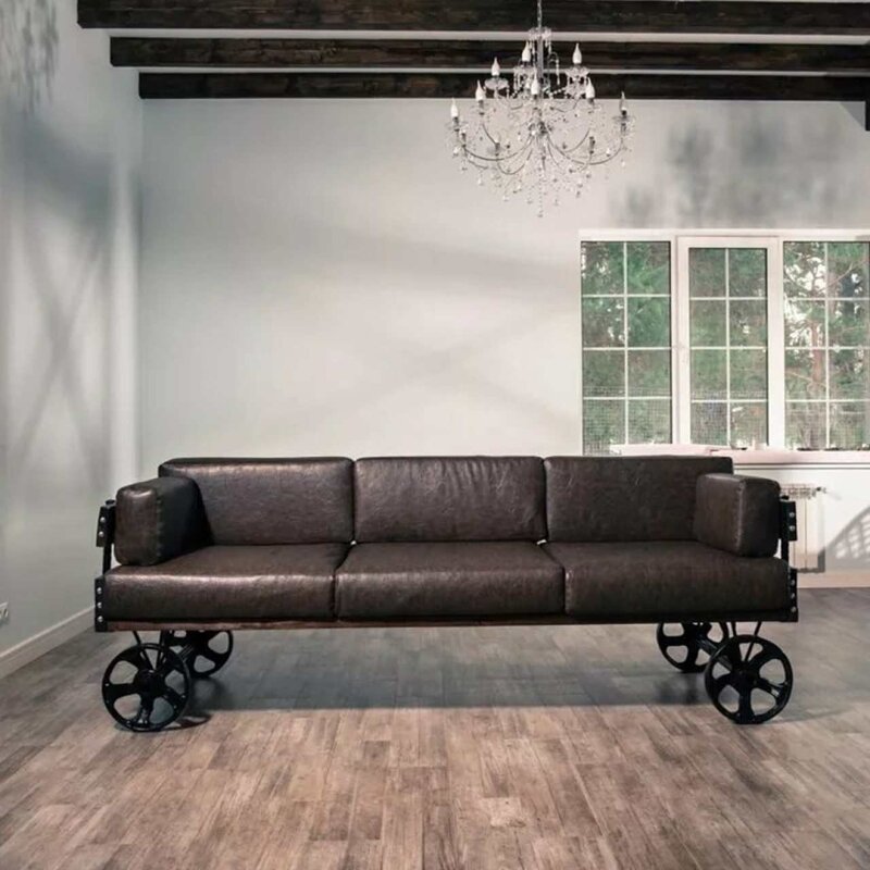 Loft sofa on wheels