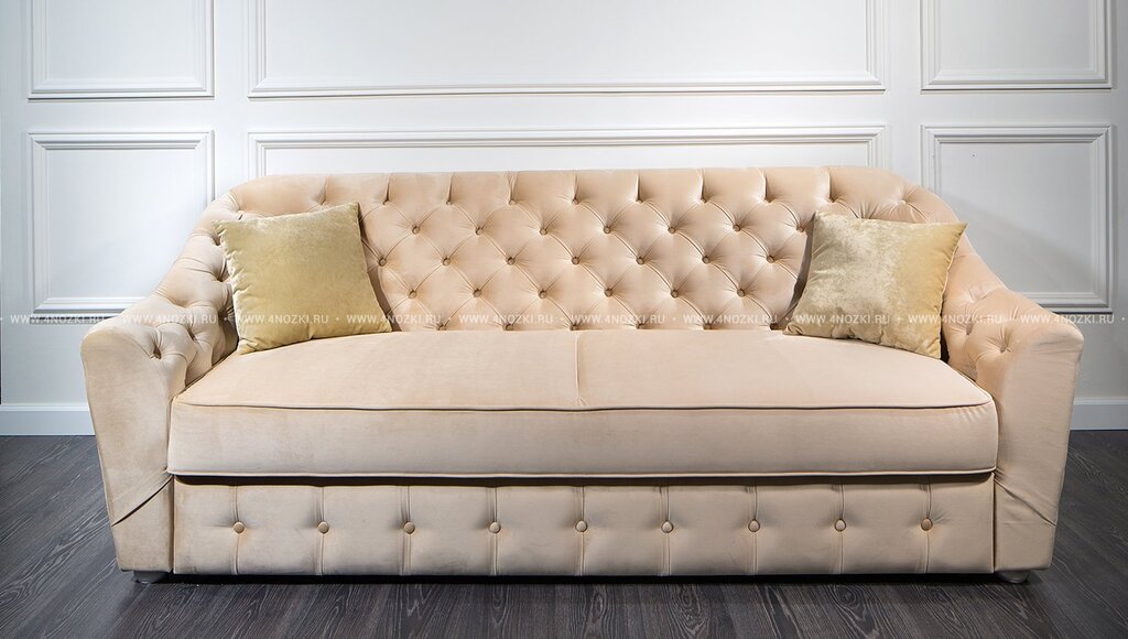 Sofa with tufted upholstery