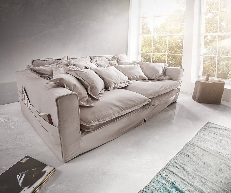 Sofa with soft pillows