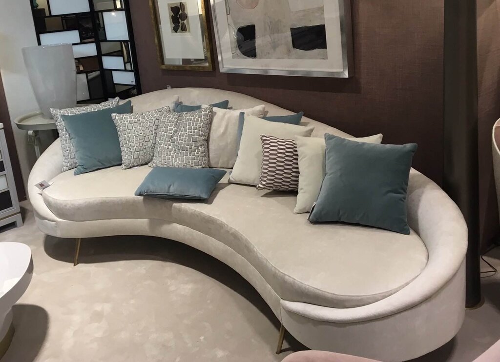 Semi-circular corner sofa