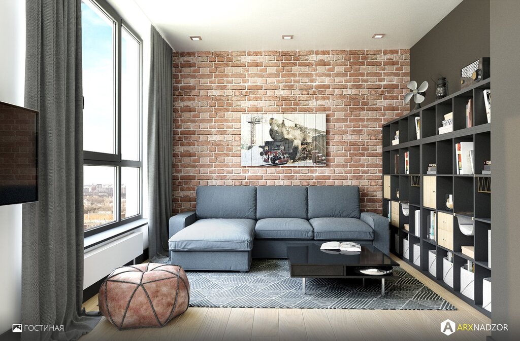 A loft-style sofa