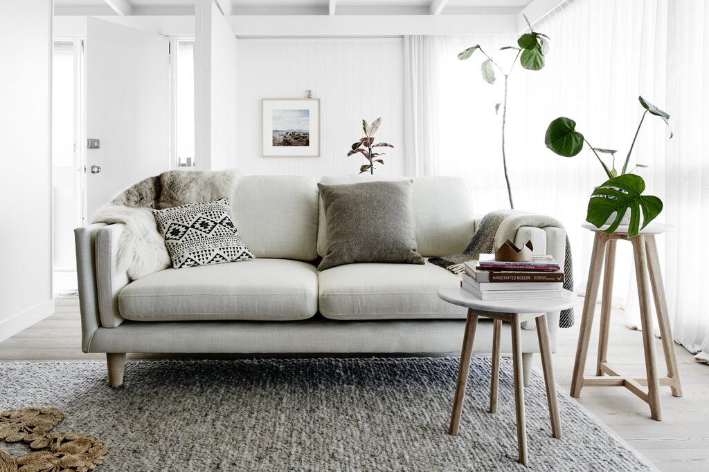 Sofa in Scandinavian style