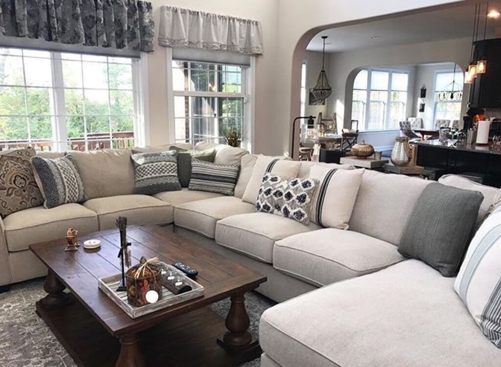 A large corner sofa for the living room