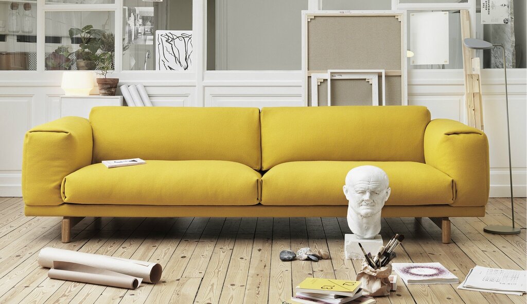 Yellow sofa