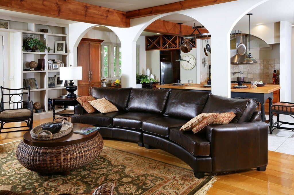 Leather sofas for the living room