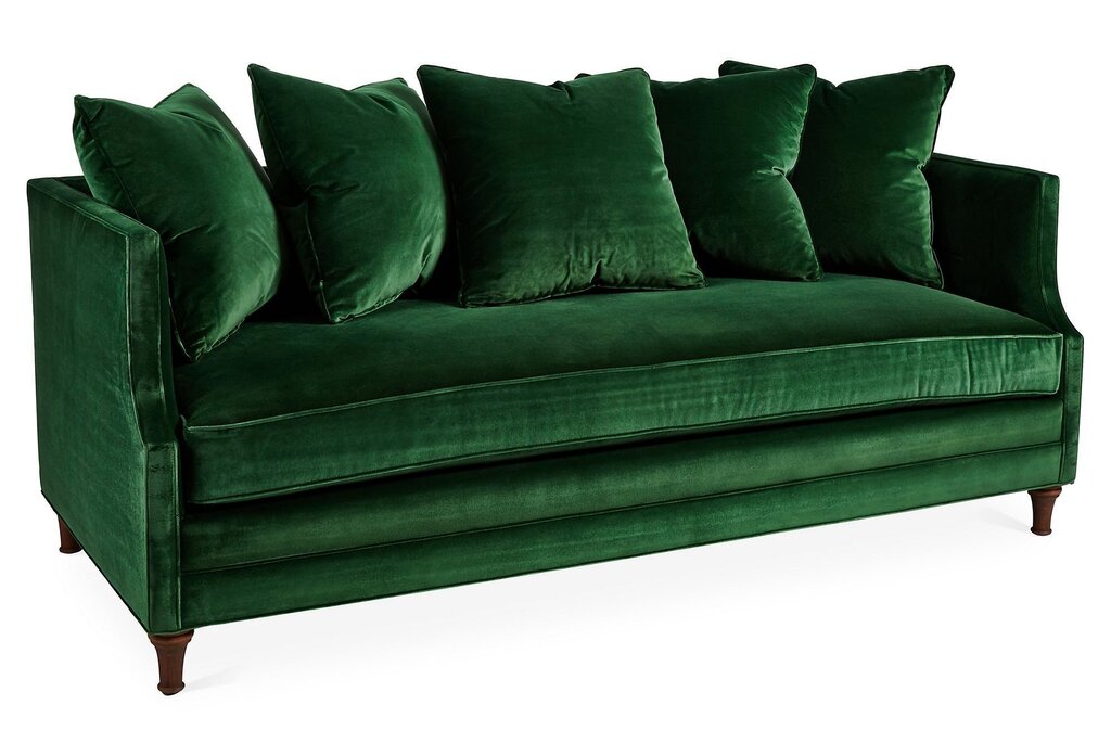 Sofas with green upholstery