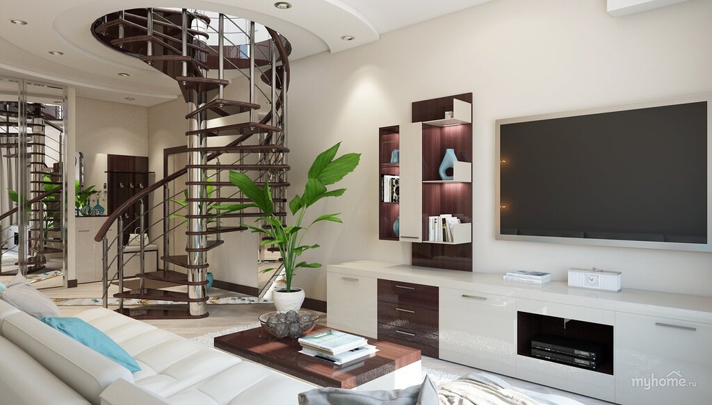 Design of a two-level apartment