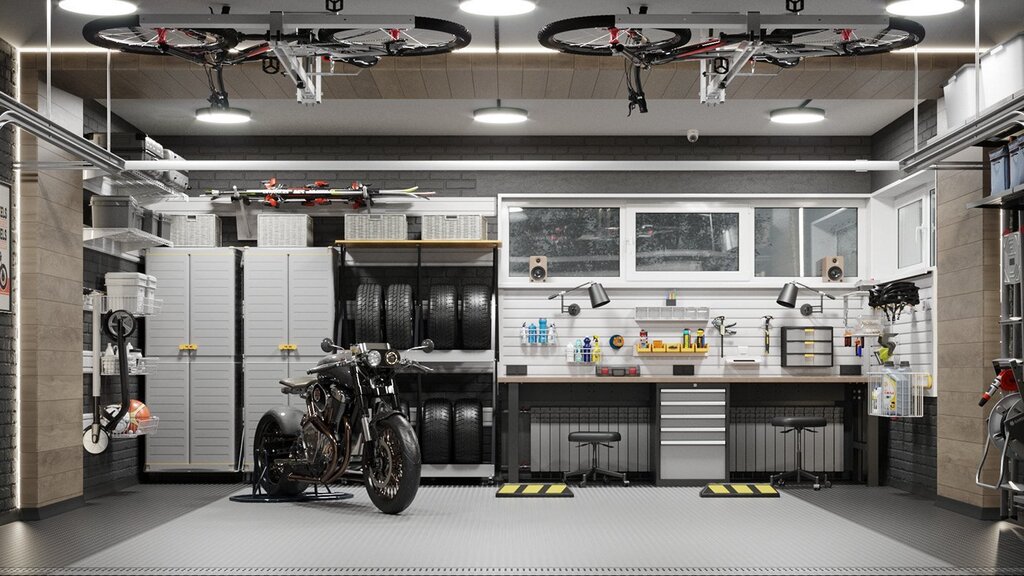 Garage interior design 45 фото