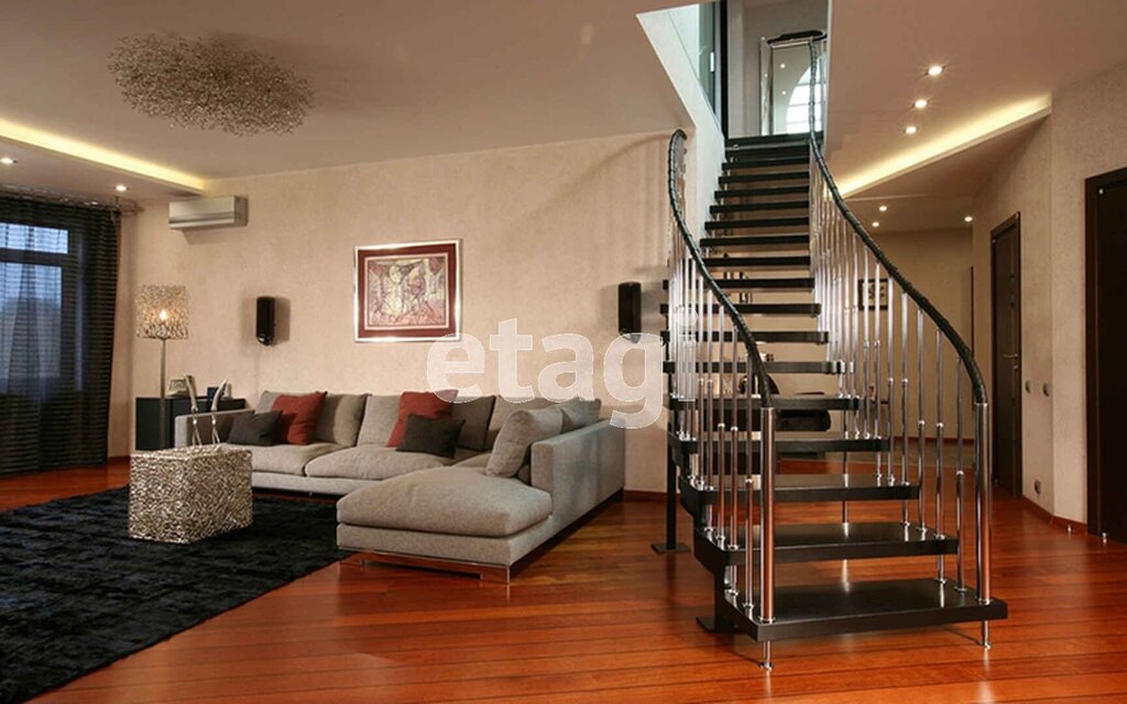 Room design with a staircase