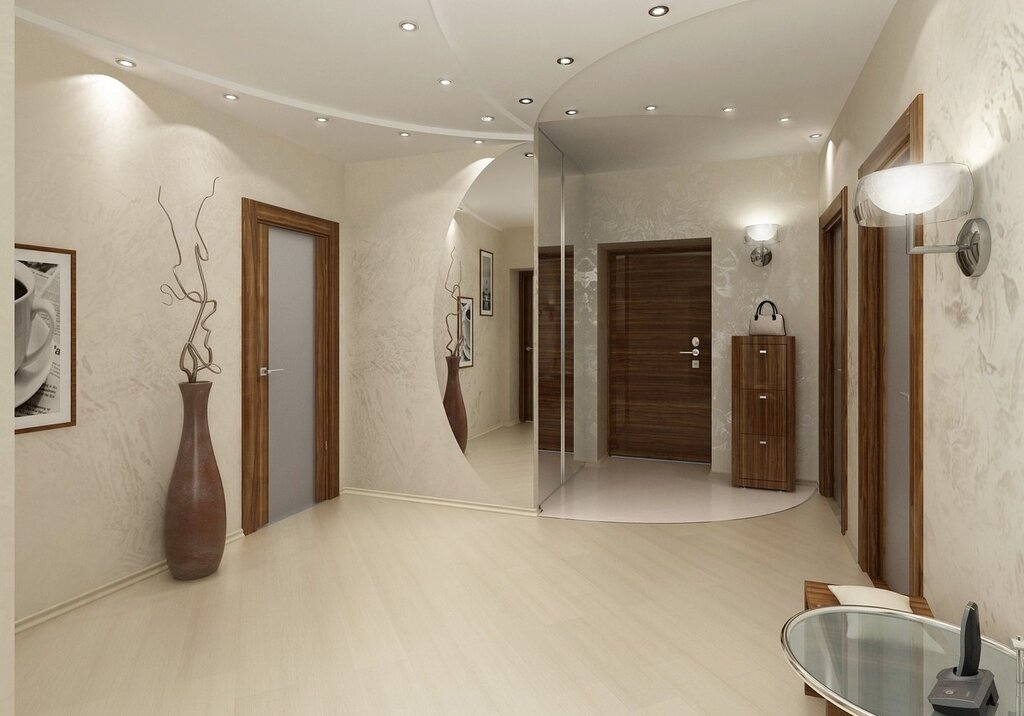 Design of the corridor in a three-room apartment