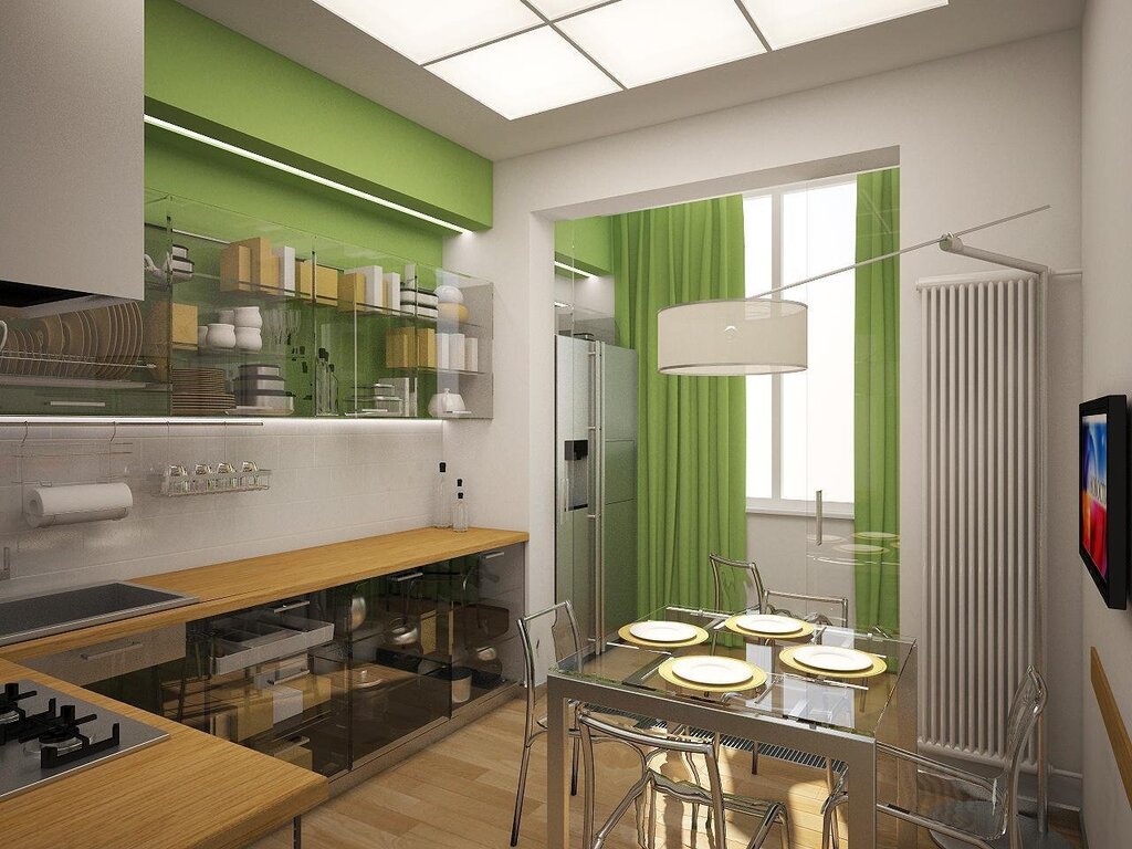 Kitchen design in a panel house