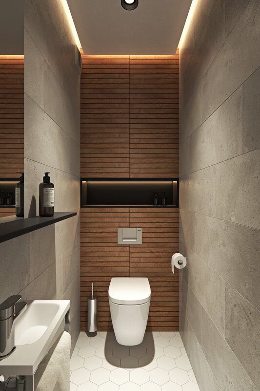 Design of a small bathroom