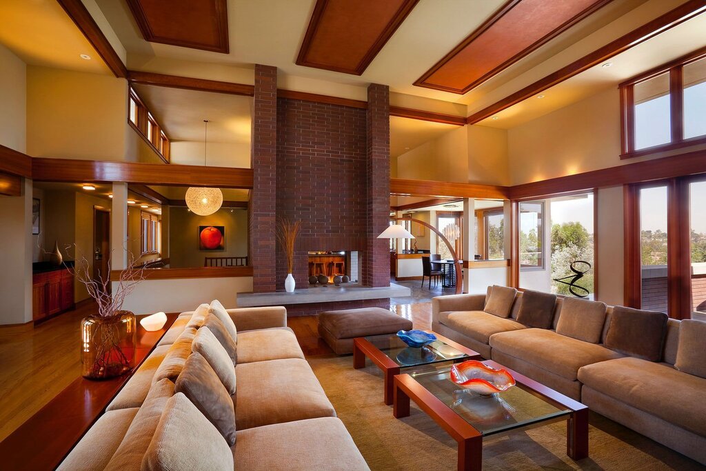 Interior design of a one-story house