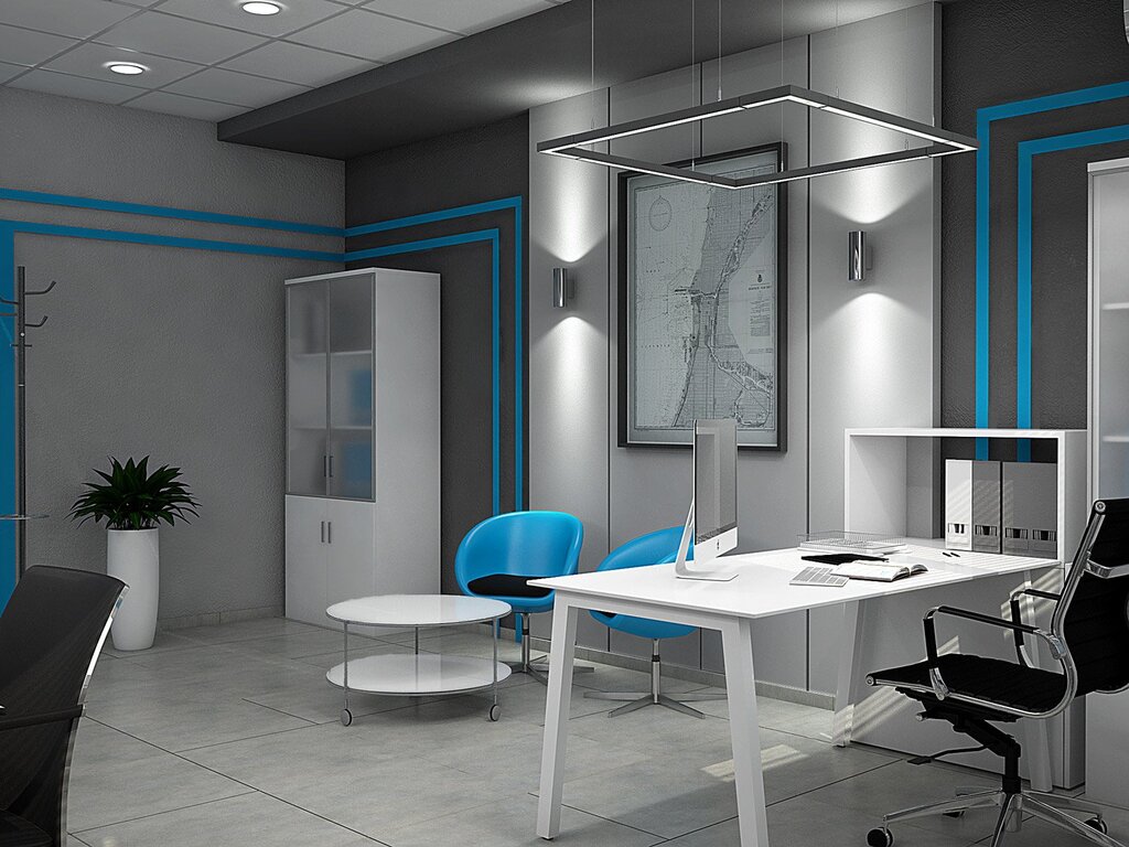 Office design in a modern style