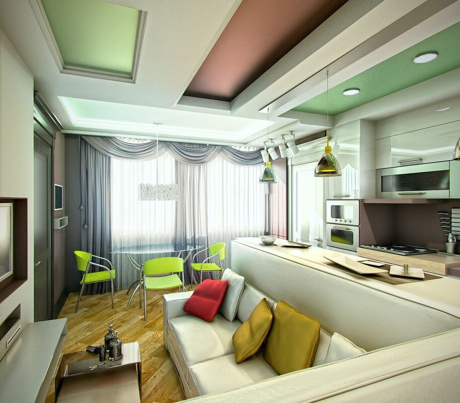 Design of a two-room apartment renovation