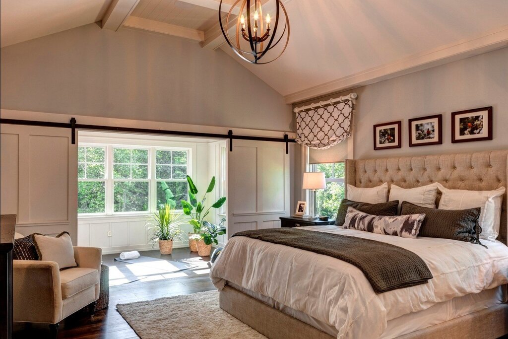 Design of a bedroom in a private house