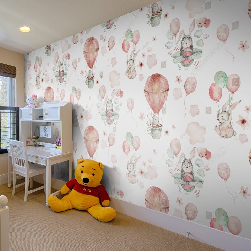 Designer wallpaper for the children's room