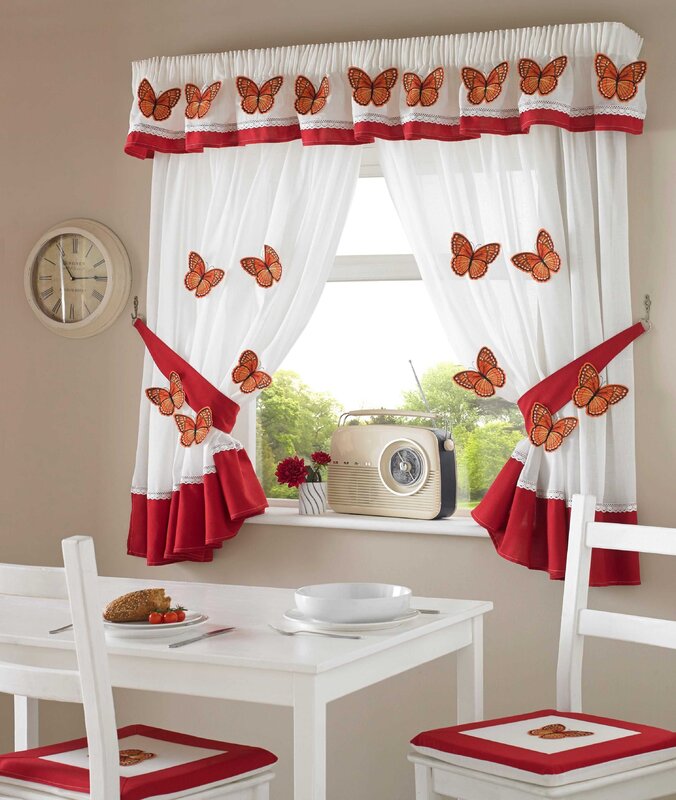 Designer curtains for the kitchen