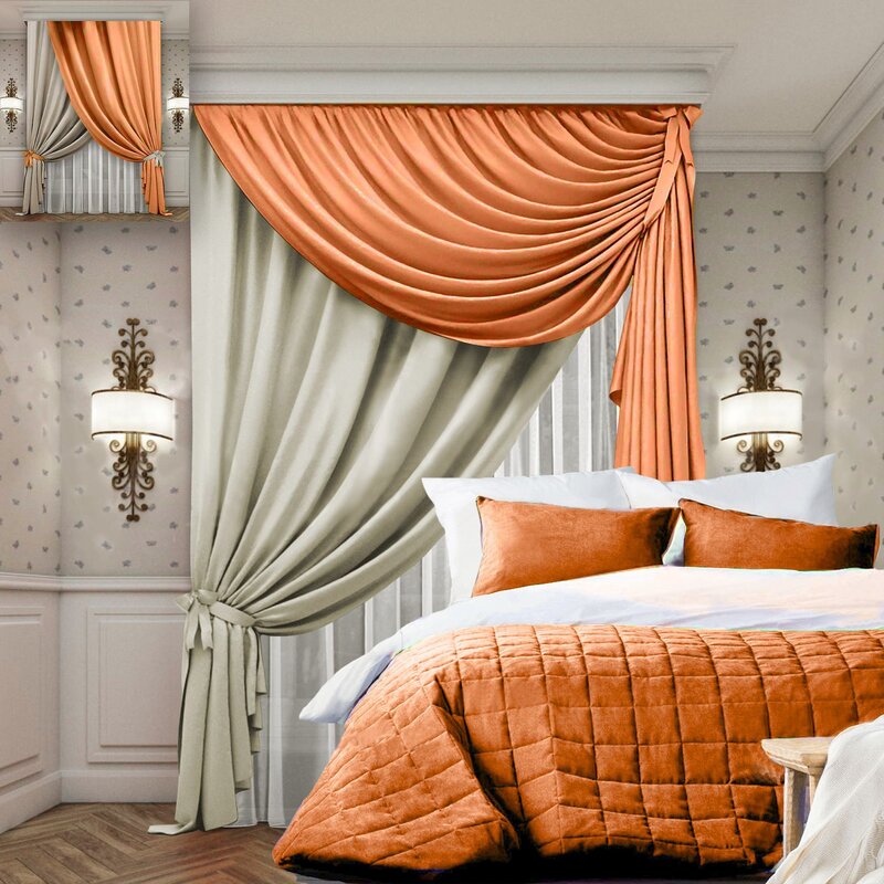 Designer curtains for the bedroom