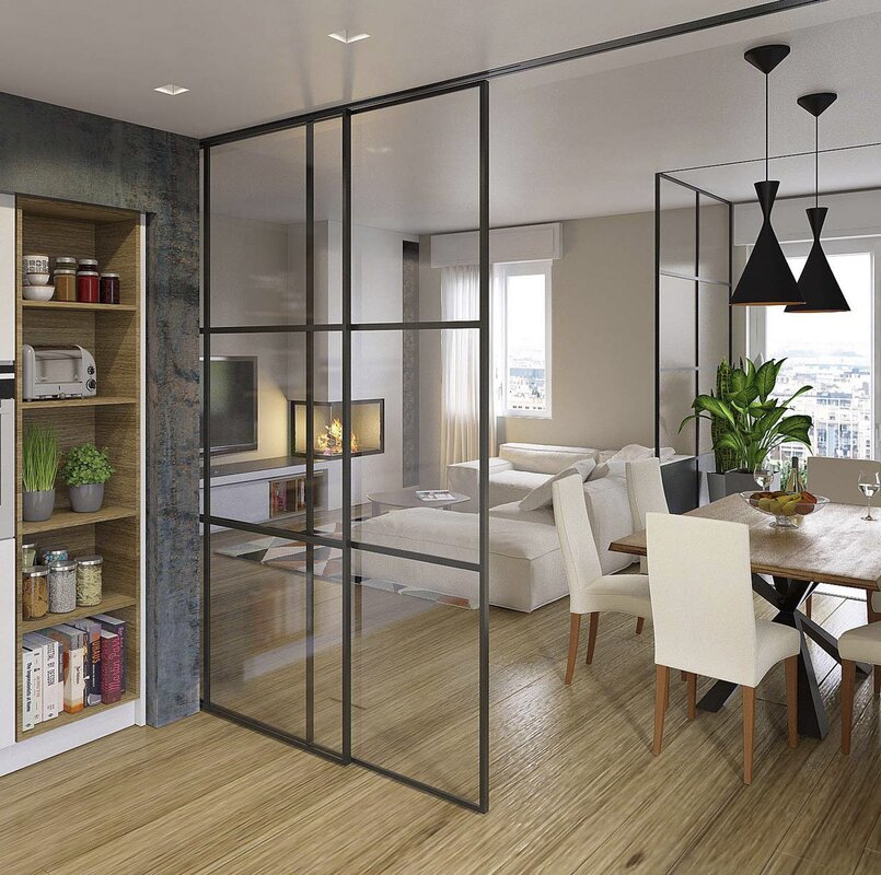 Designer glass partitions