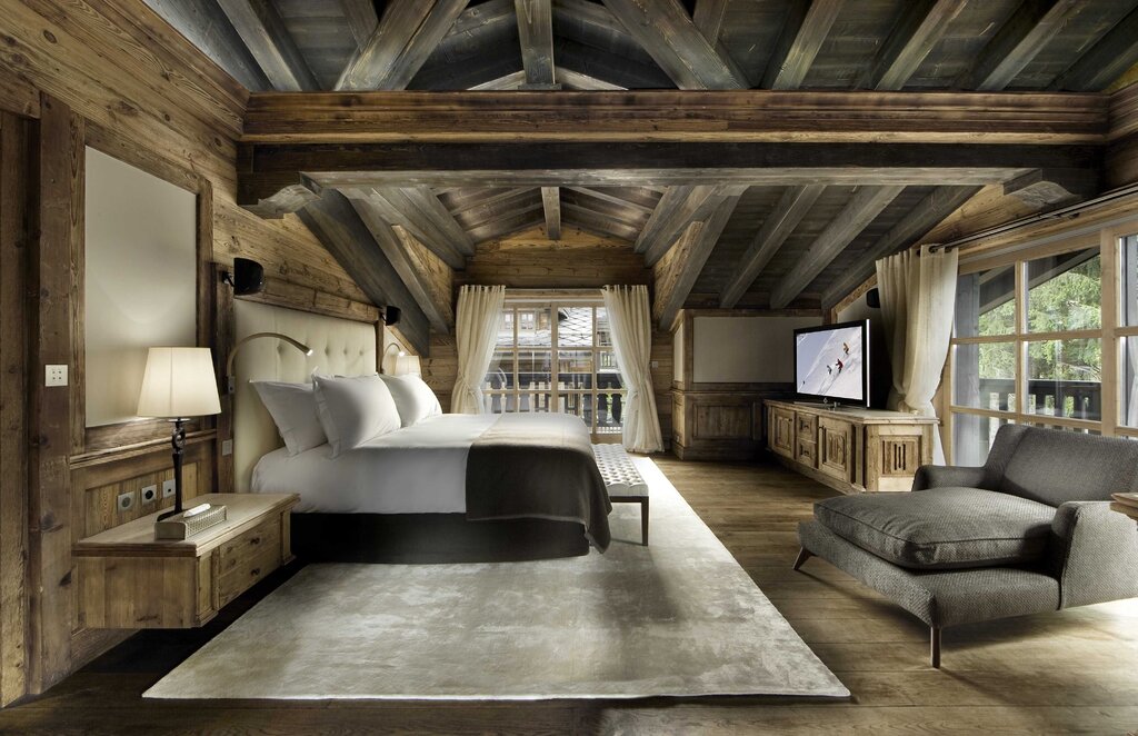 A timber house in chalet style