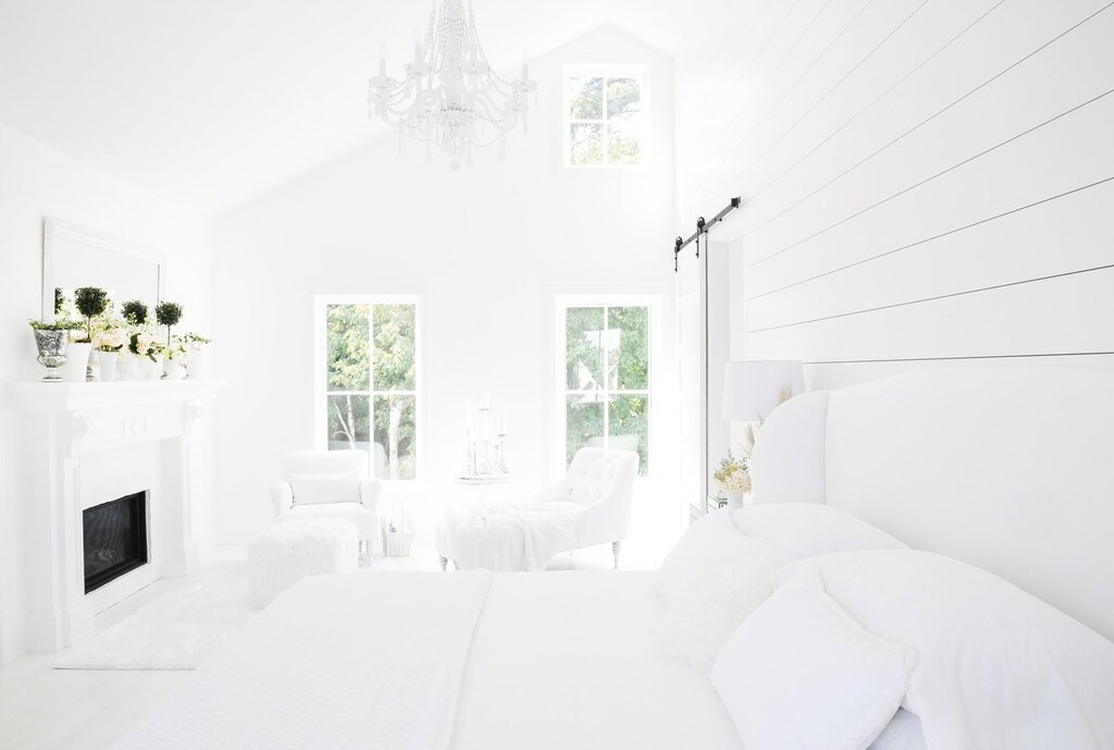 House in white style