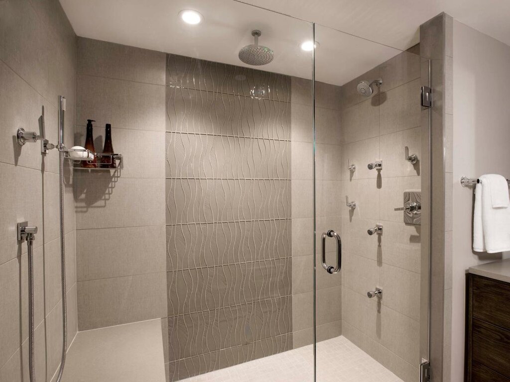 Shower without a shower cabin