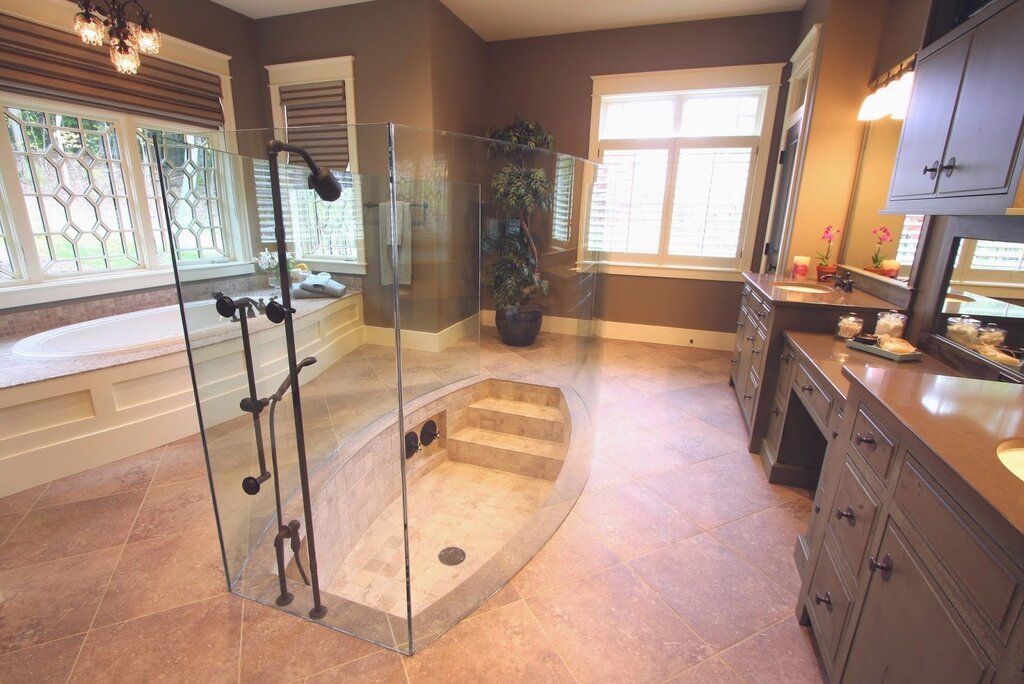 A shower with your own hands in a private house