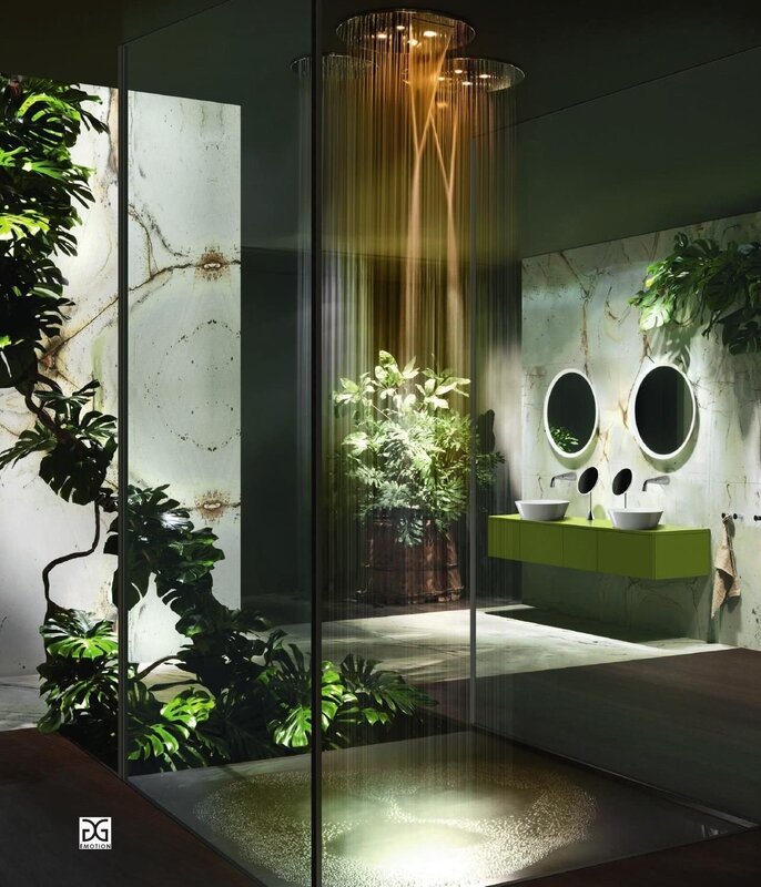 Tropical-style shower