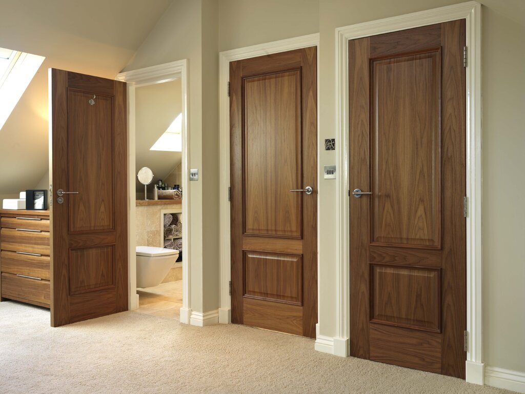 Two interior doors side by side