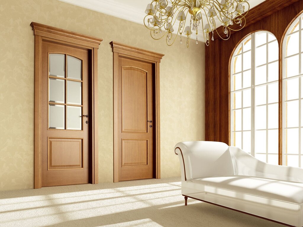 Doors in the interior of an apartment