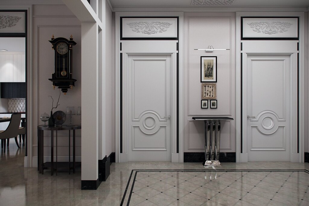 Interior doors in a Stalin-era building