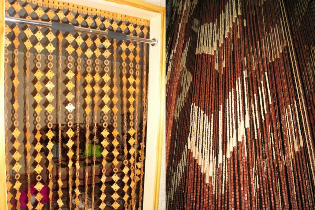 Beaded door curtains