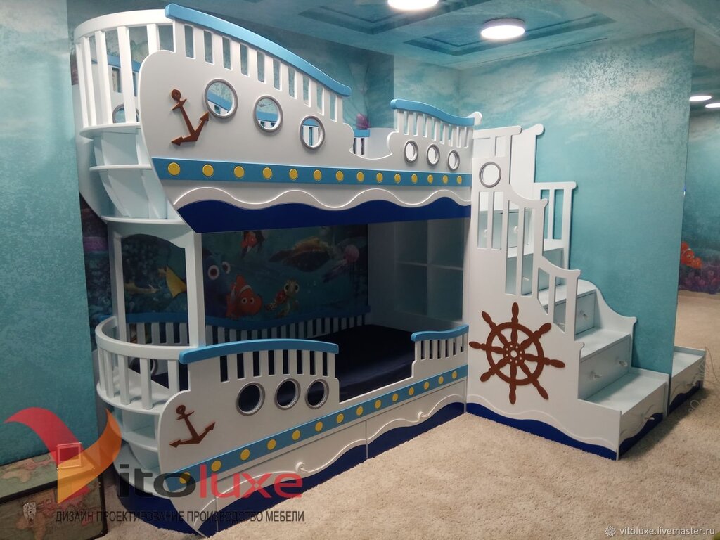 Bunk bed ship for children