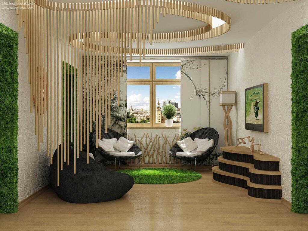 Ecological style in interior design