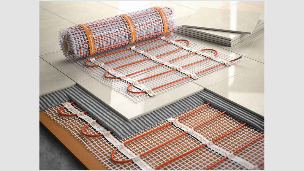 Electric underfloor heating for tiles