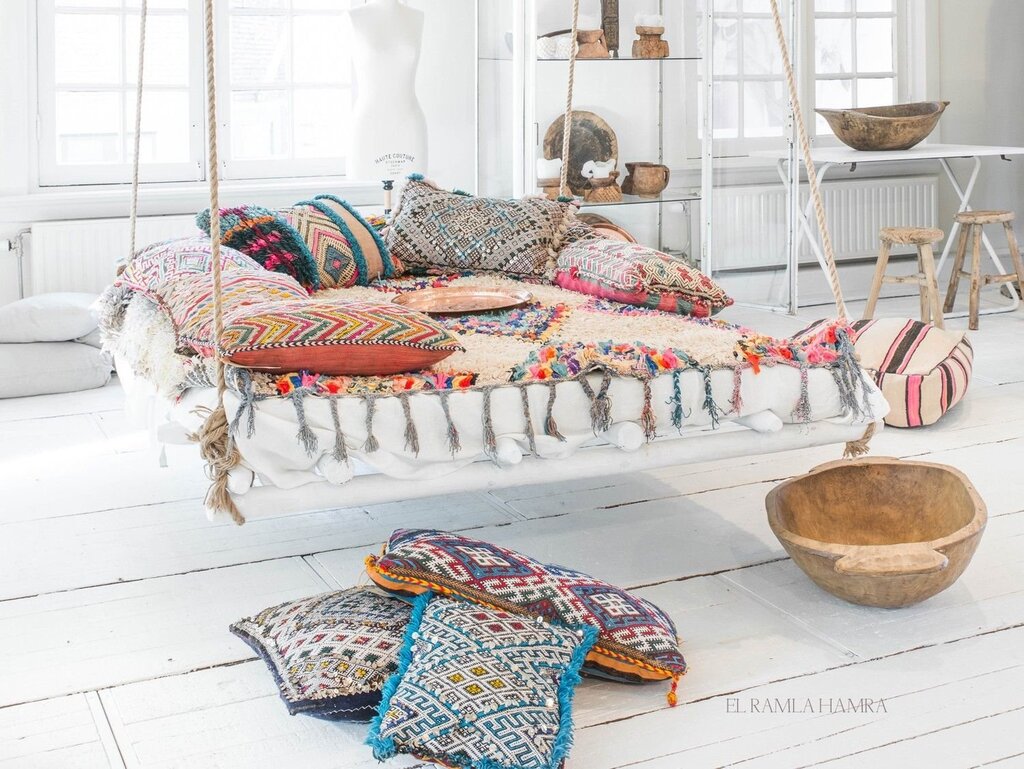 Elements of boho in the interior