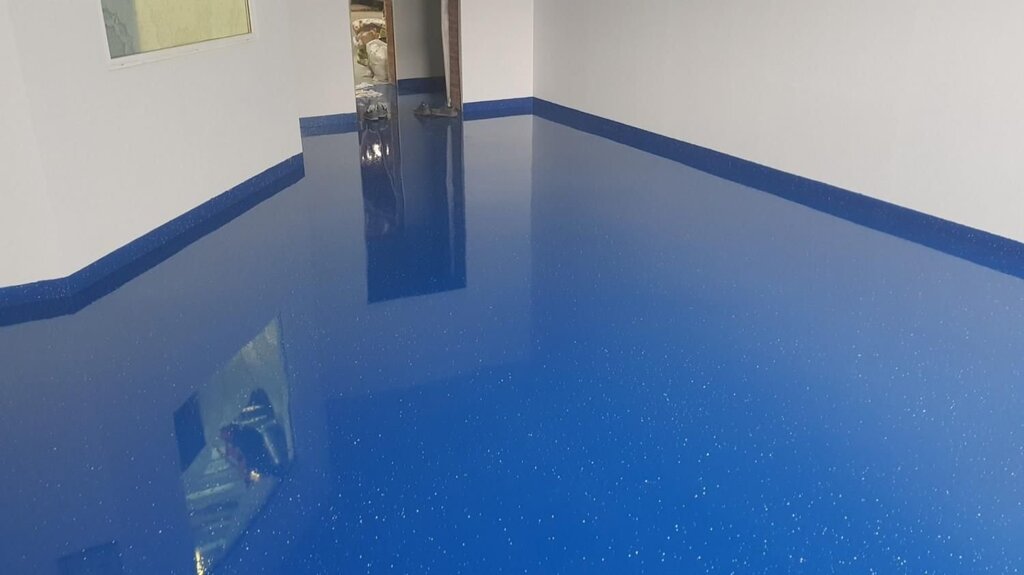 Epoxy-urethane self-leveling floors