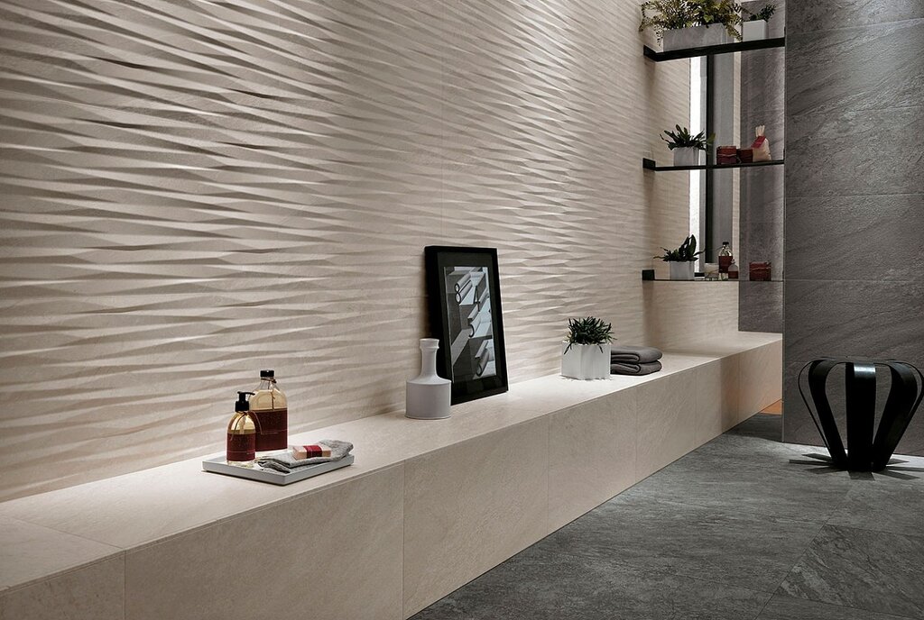 Textured stone-effect tile 48 фото