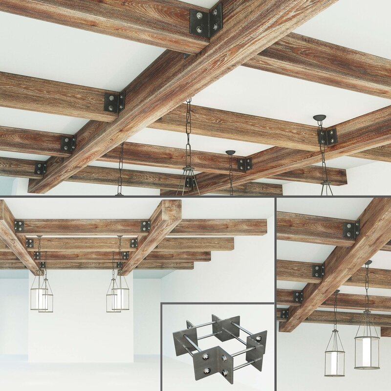 False ceiling beams made of wood 41 фото