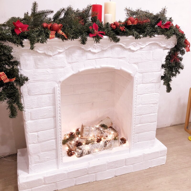 A faux fireplace with your own hands